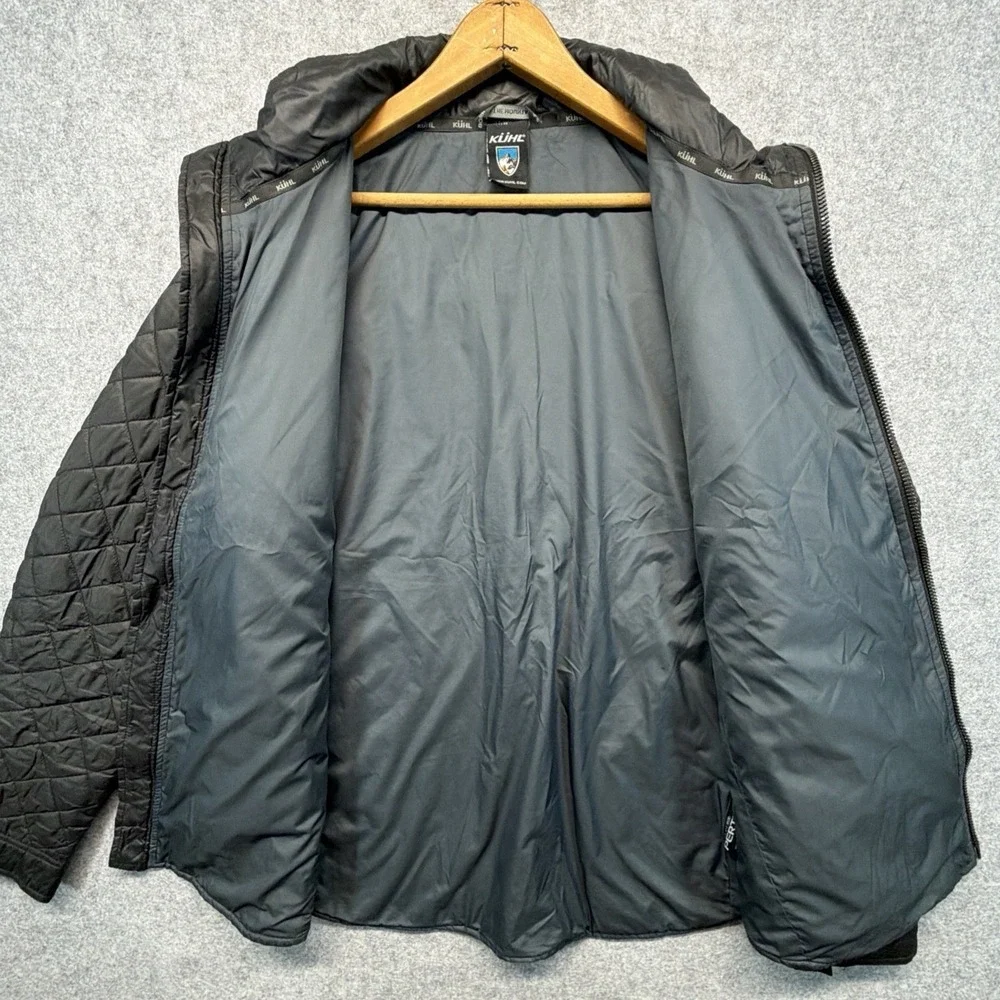 Kuhl Kadence Quilted Jacket Mens Medium Black Full Zip Insulated Shacket